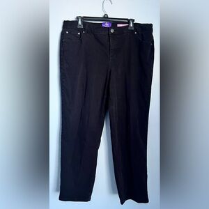 Just My Size Black Straight-Leg Women’s Jeans